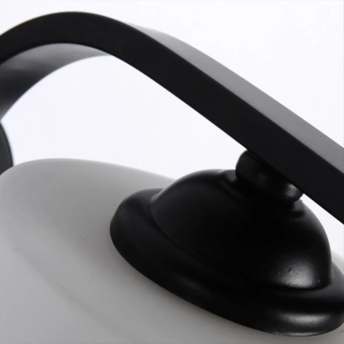 【Like】  Wall Light Fixture, Bathroom Vanity Lights with Matte Black Wall Lamp for Bedroom Kitchen Glass Shades, E26 Socket