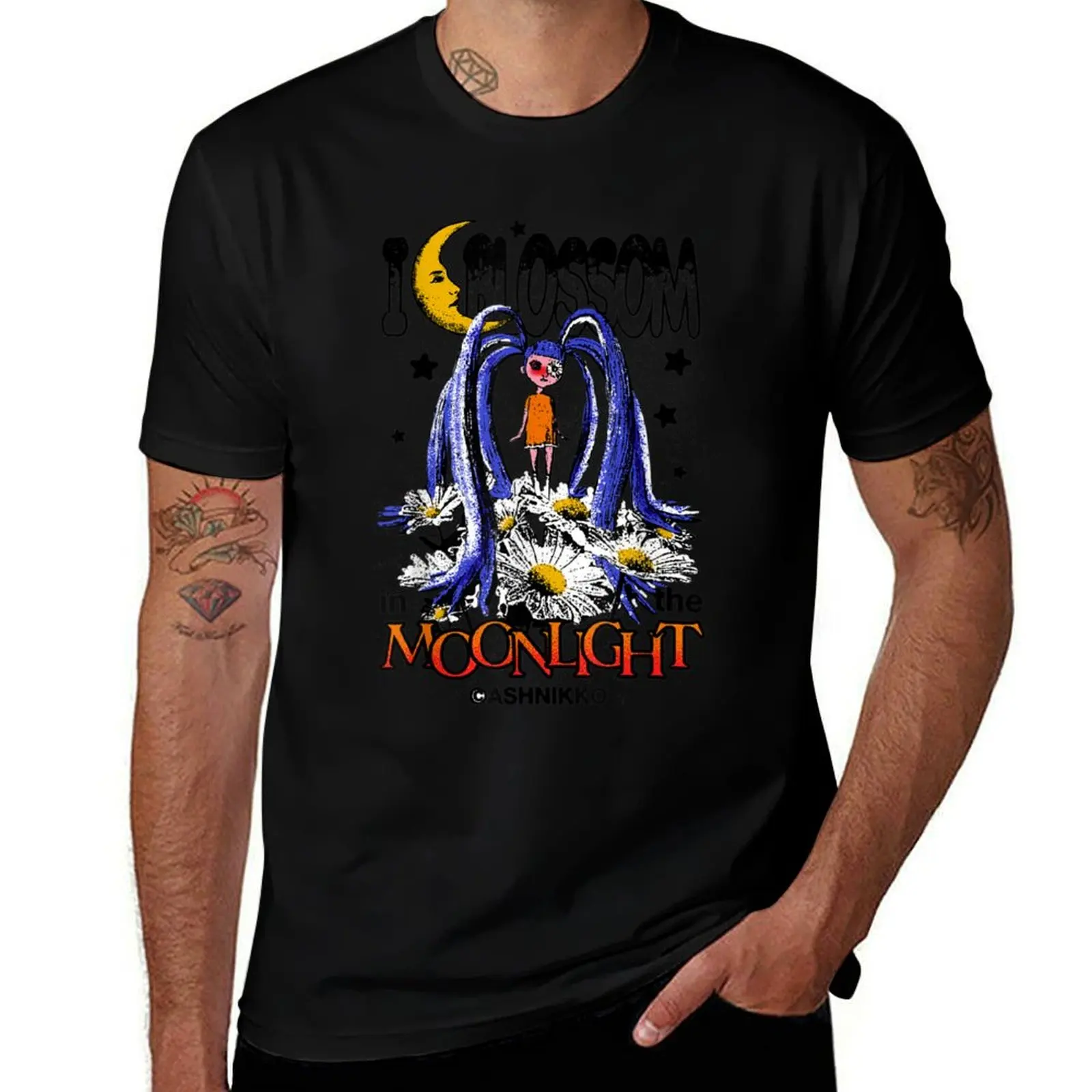 

ASHNIKKO - Ashnikko Anime Bunny - ASHNIKKO lover - I Blossom in the Moonlight T-Shirt t shirts for man cotton funny T-Shirt