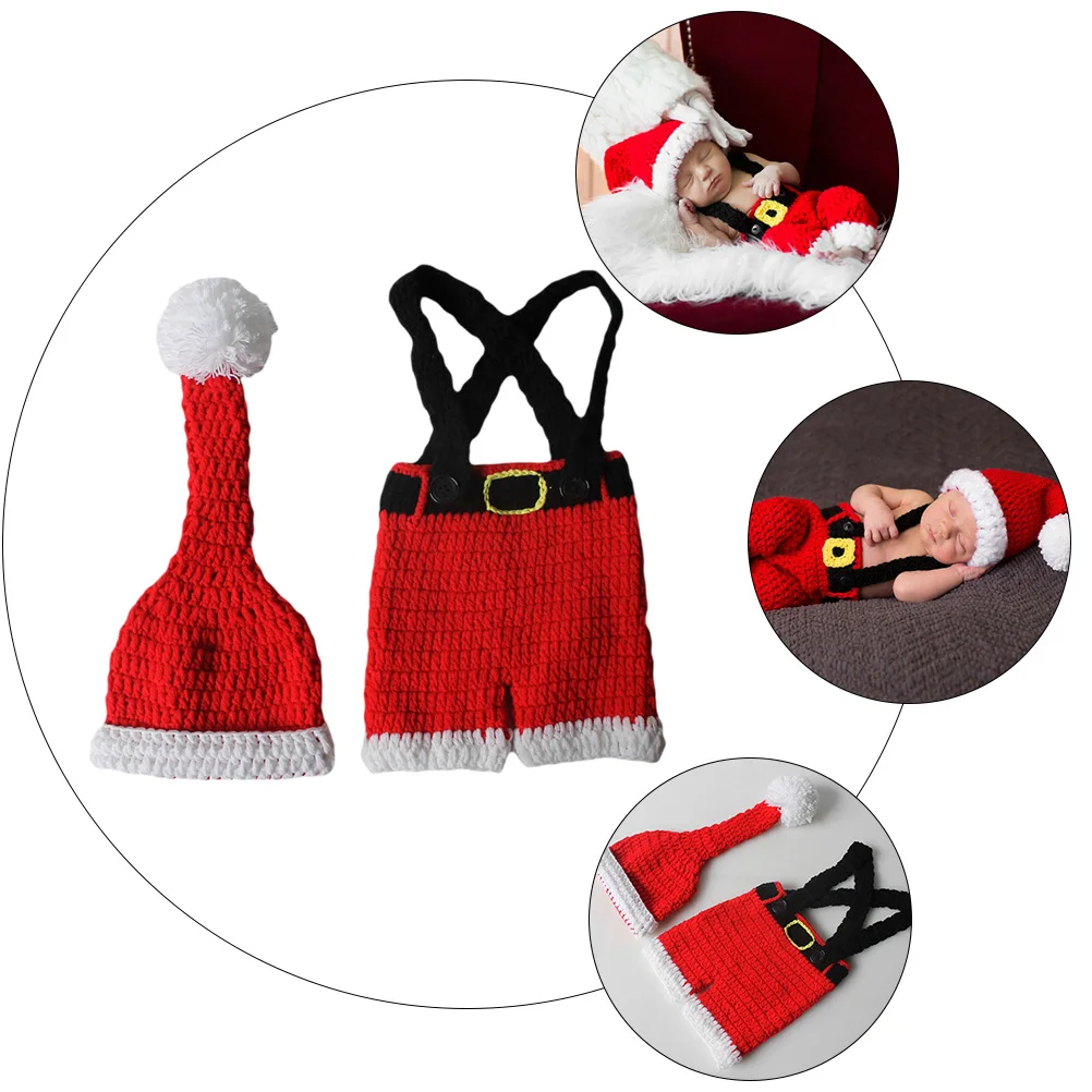 

1Set Christmas Clothes for Babies Outfit Set Soft Comfortable Fabric Perfect Cut Newborn Photography Costume Festival Outings