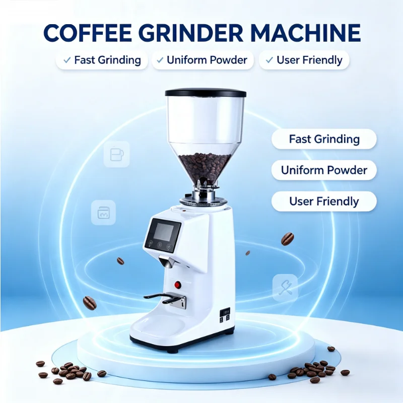 Automatic Adjustable Electric Italy Touch Espresso Coffee Bean Grinder Machine by Weight