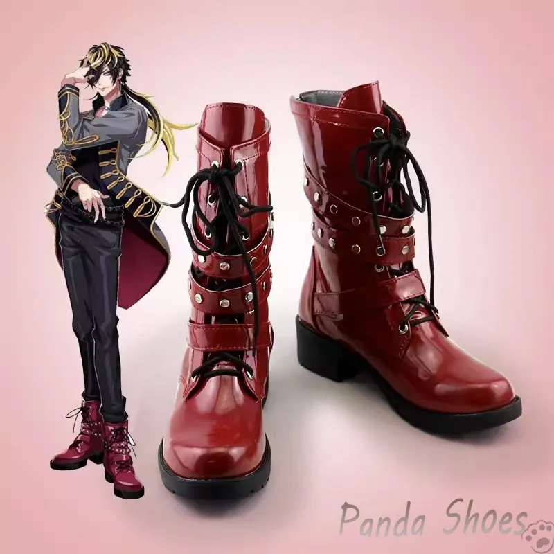 

14th Moon Division Rap Battle Cosplay Shoes Cos Red Boots Game Alternative Rap Battle Aimono Jushi Cosplay Costume Prop Shoes