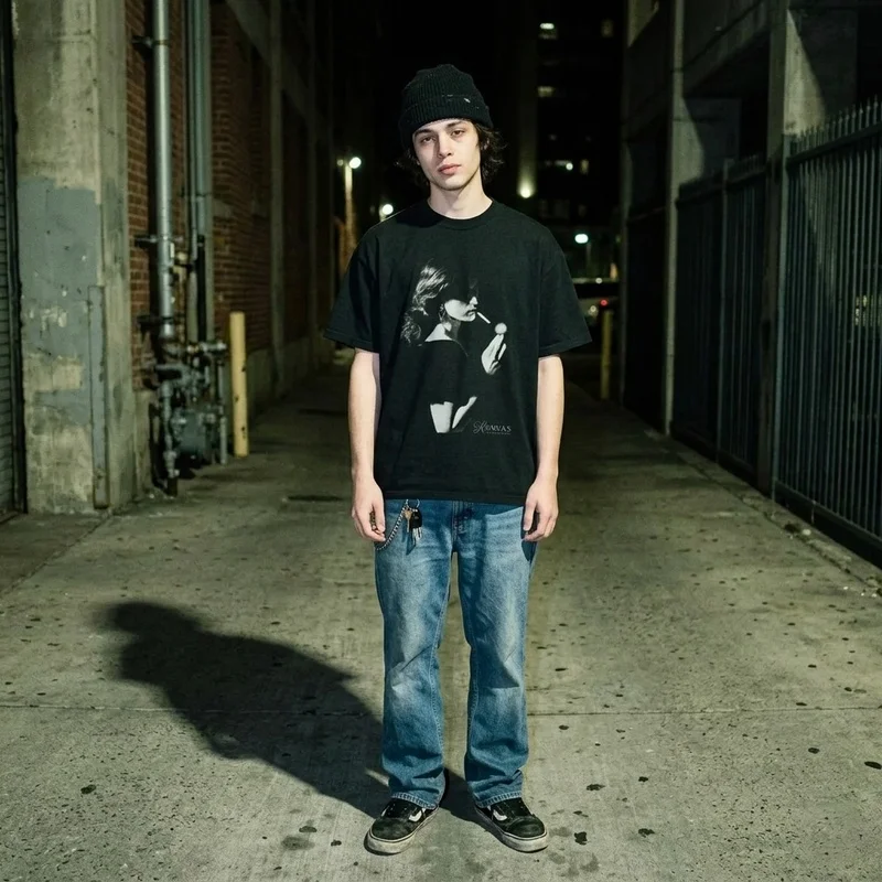 Runtime Studio Runway Graphic Tee — Vintage Oversized T-Shirt