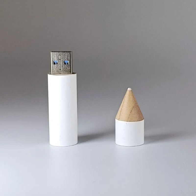 ฟรีที่กําหนดเองเลเซอร์แกะสลักโลโก้ดินสอสี USB2.0 แฟลชไดรฟ์ 4GB 8GB 16GB 32GB 64GB 128GB