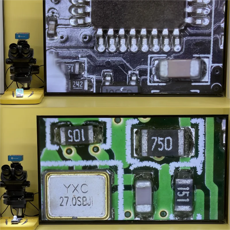 Kailiwei 1080P 48MP 2K 4K HDMI USB VGA Video Camera 50X 100X Simul-Focal Stereo Trinocular Microscope Phone Soldering PCB Repair