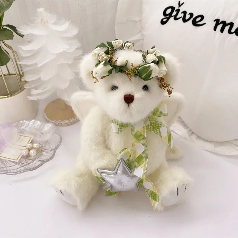 

Plush teddy bear Toy Stuffed Teddy Bear with Joints can move Angel wings plush toys gift of love for girl kids birthday gift