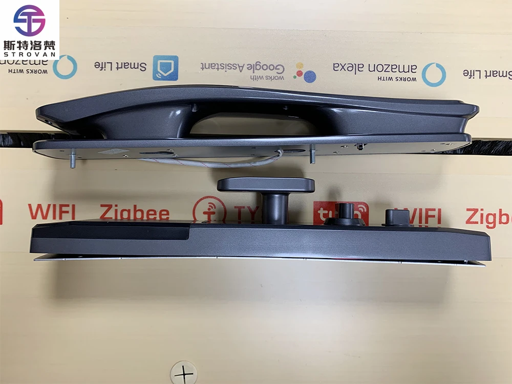 STLF 야외 스마트 도어락 와이파이 앱 스마트 도어락 알루미늄 지문 홈 디지털 핸들 투야 스마트 도어락