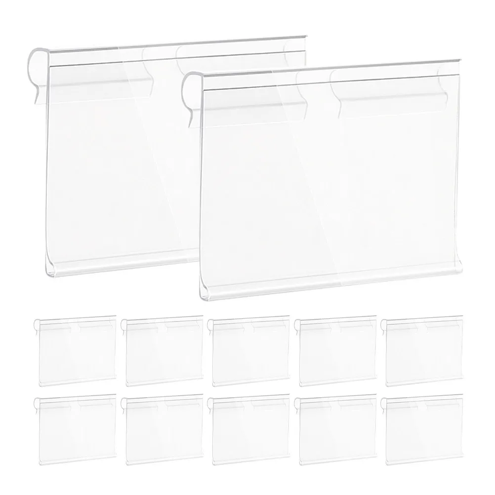 

120 шт. многоразовых прозрачных держателей для этикеток на полки, зажимные держатели ценников для полок, для супермаркетов, розничных магазинов, аптек, для учета товаров