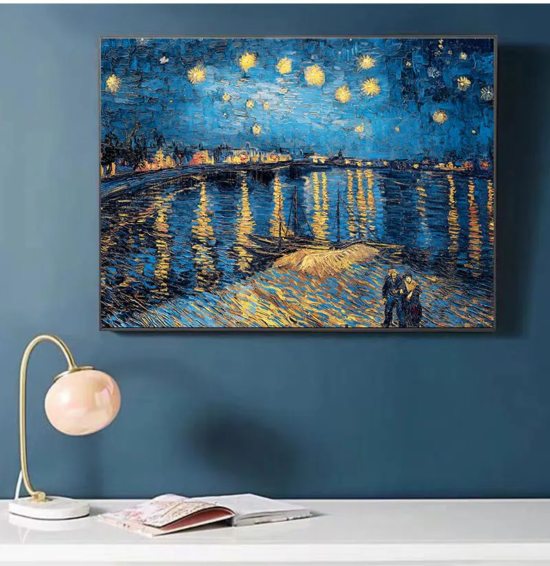Print Poster Picture Wall House Decoration Murals  Van Gogh Oil Painting Works Sunflower Apricot Abstract A4 A3 A2 Canvas Art