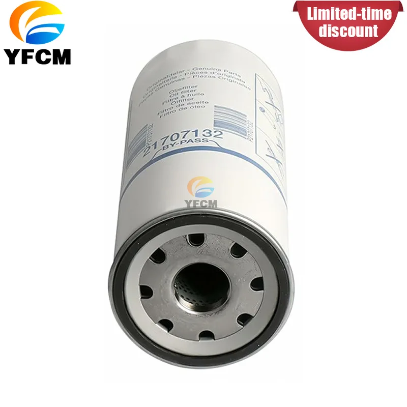 1 PCS 21707133 Engine Oil Filter Element for Excavator Machinery