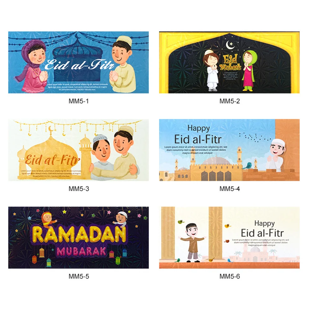 6pcs/Lot Envelope Postcard Invitation Packaging Mailing Bags Gift Greeting Card Stationery Paper Stamping Red Packet Envelope