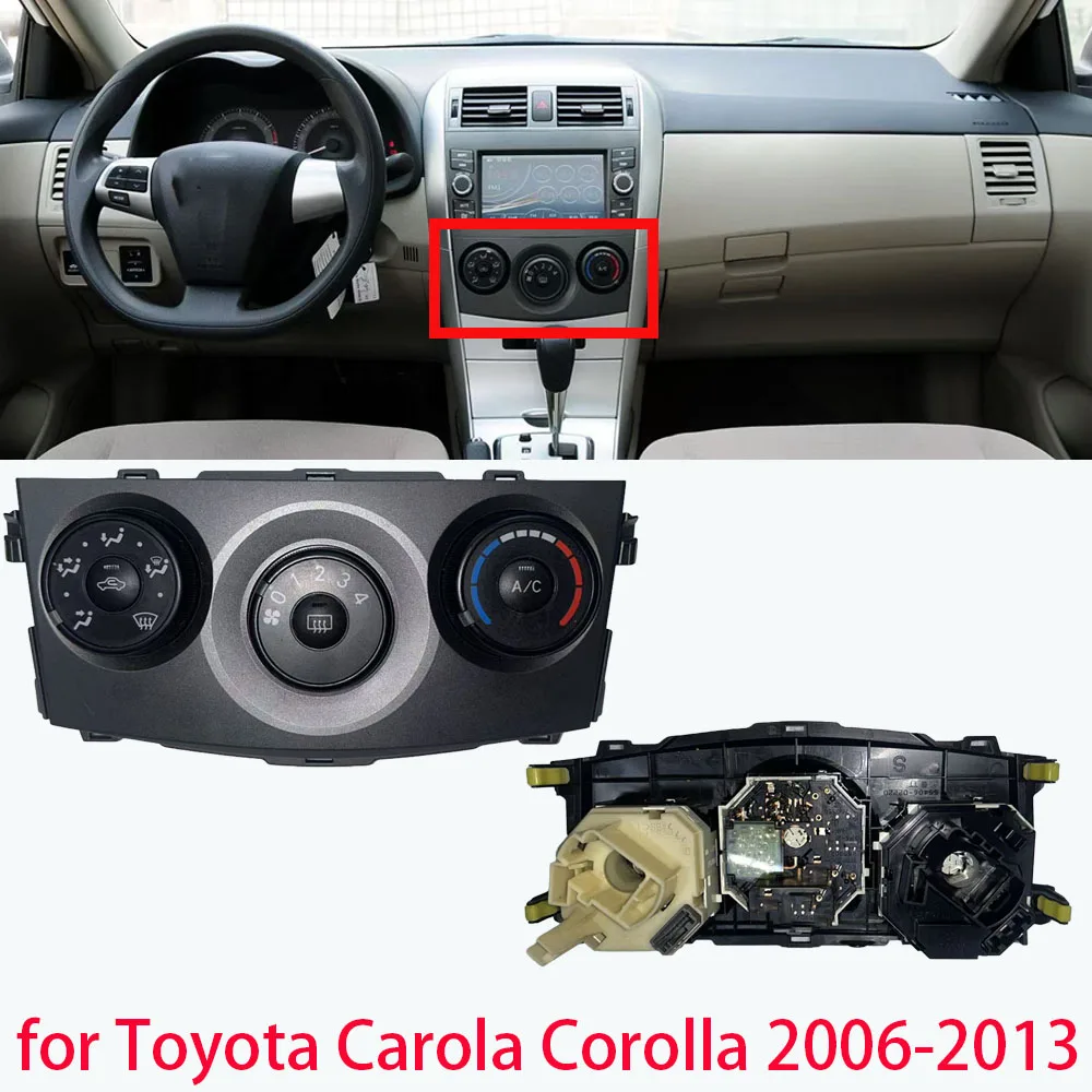 

LINGJIE For Car Air Conditioning Control Switch assembly for Toyota Carola Corolla 2006-2013 Control Panel Control Switch