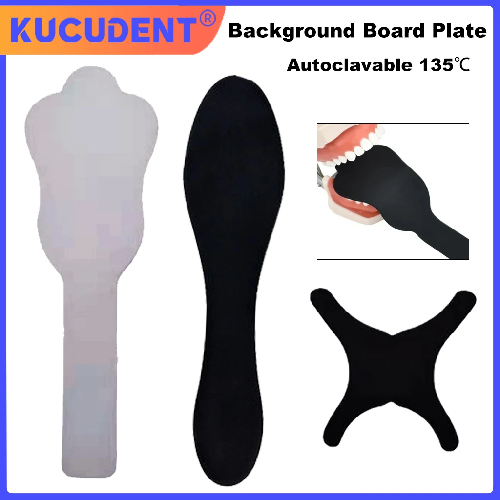 

1pc Autoclavable Dental Photo Contrast Plate Silicone Photographic Black Background Plate Oral Cheek Palate Contrast Plate