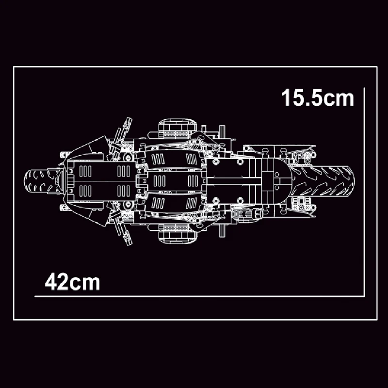 Em estoque ideia moc técnico 1:5 blocos de construção da motocicleta modelo carro esportivo tijolos montagem brinquedos para crianças presente aniversário