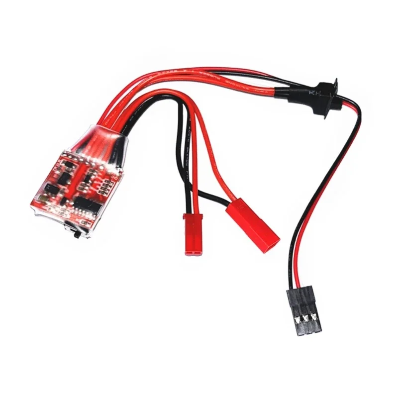 Waterproof Brushed Motor Speed Controller with Brake For 1/16 1/18 1/24 Ship Car