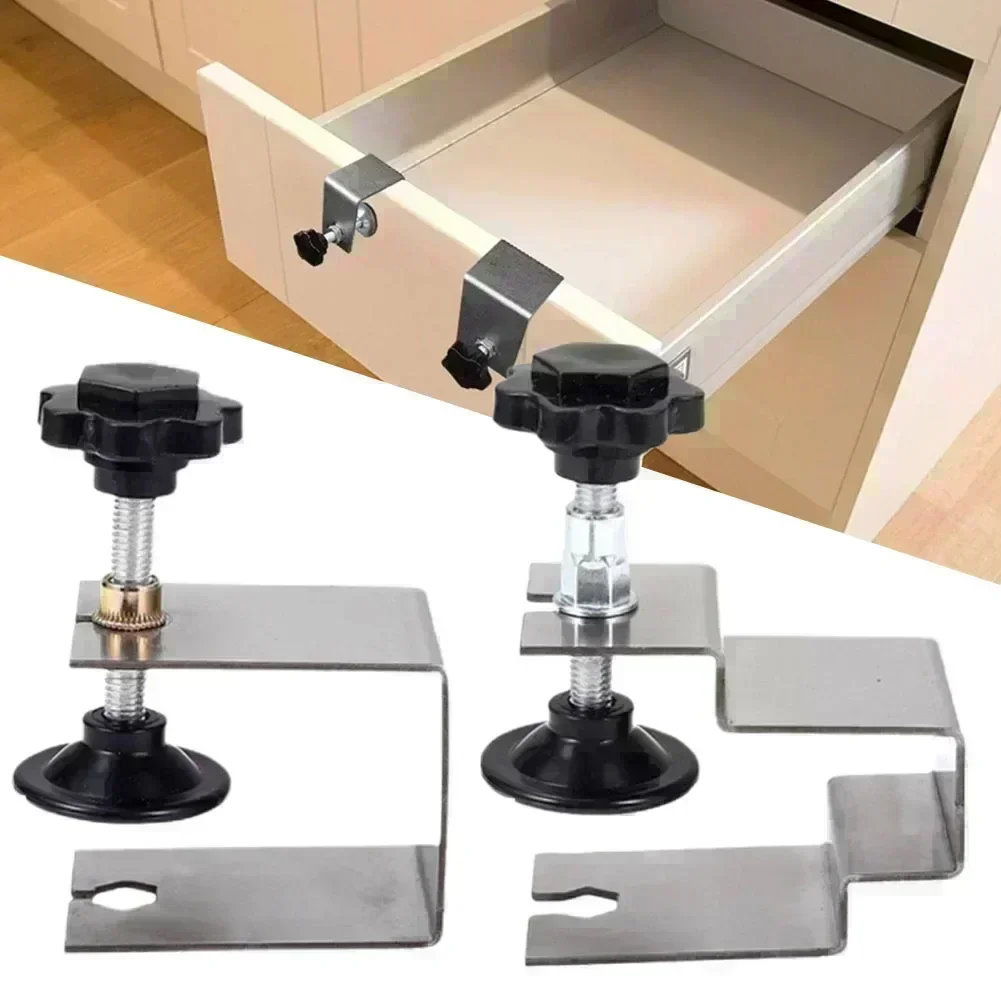 Woodworking Jig Cabinet Tool Home Furniture Accessories Steel Drawer Front Installation Clamps Drawer Panel Clips Tools