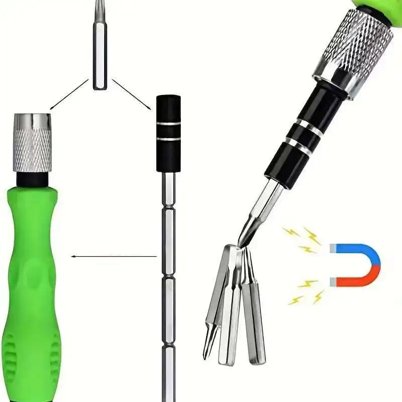 32-in-1 Precision Screwdriver Set Magnetic Phillips Bits Multifunctional Portable Hardware Tool For Home Watch Phone Computer