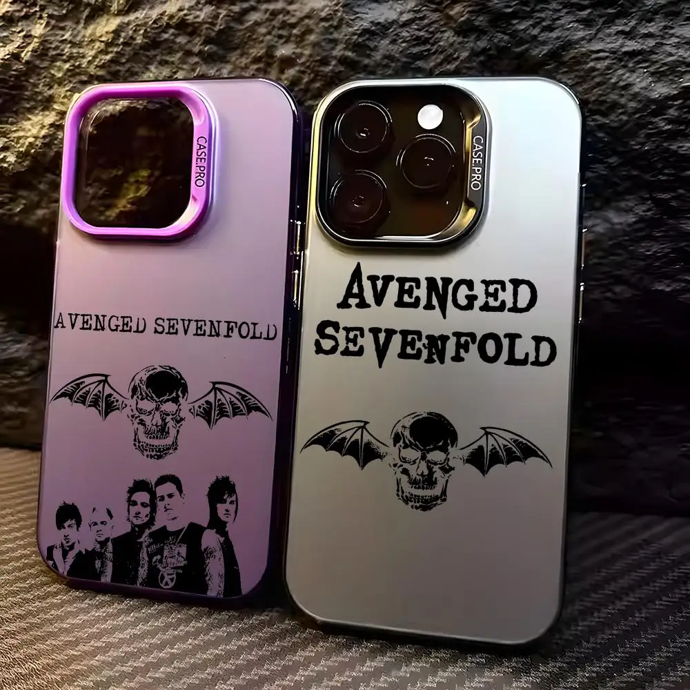 A-Avenged Sevenfold Band Phone Case For iPhone 17 16 15 14 13 12 11 Pro Max Designer Matte Laser Aurora Funda Phone Case