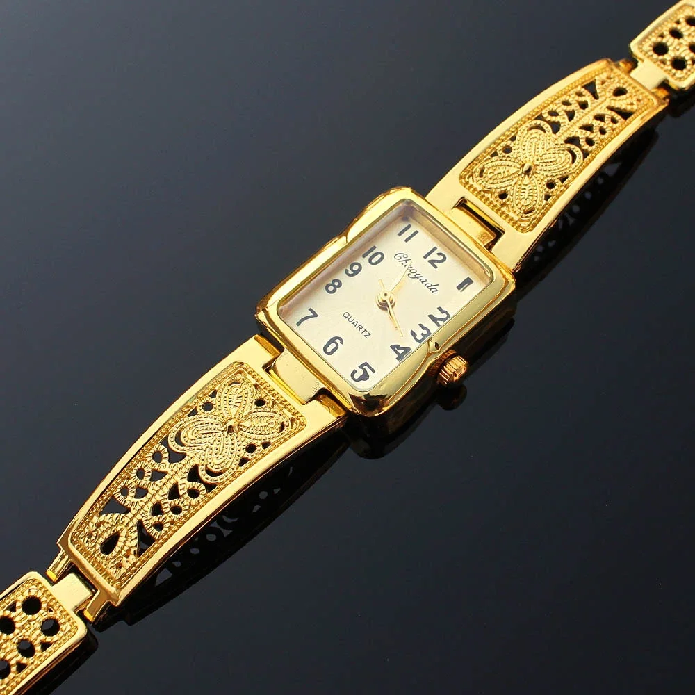 Drop Shipping Dress Women Rectangle Clock Wrist Watches Women's Bracelet Watches Fashion Lady Quartz Watch Montre Femme
