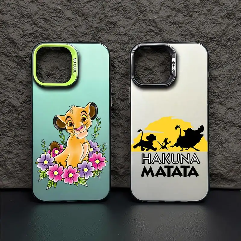 Lion King Disney phone cases for Apple iphone 14 pro max case 15pro 16 13 funda iphone 11Pro 16plus 12Pro Soft Cover image 5