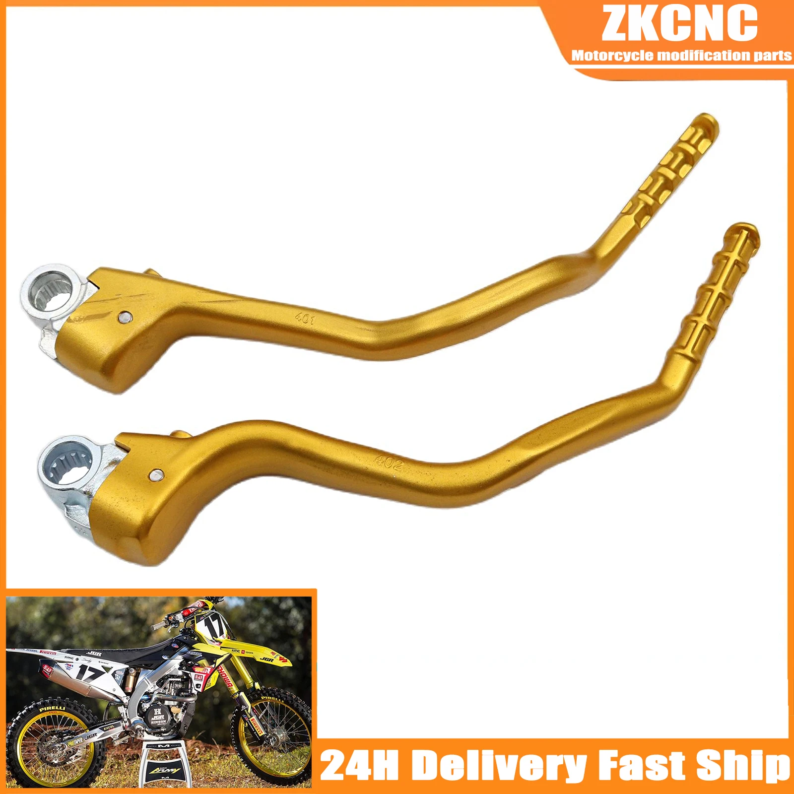 

Motorcycle CNC Forged Kick Start Starter Lever Pedal For Suzuki RMZ 250 450 RMZ250 RMZ450 RM250Z RM450Z 2008-2014 Universal