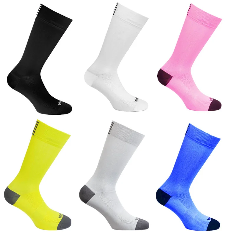 

Solid color cycling socks High Quality compression socks men and women Sports soccer basketball socks