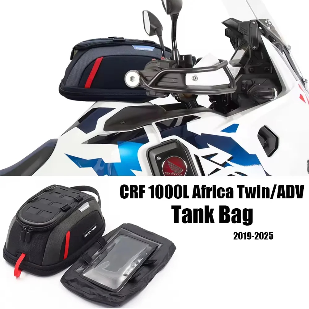 

For Honda CRF 1000L Africa Twin Motorcycle Fuel Tank Bag Magnetic Tank Bag CRF1000L Adventure 2019-2025 Quick Tank Bags