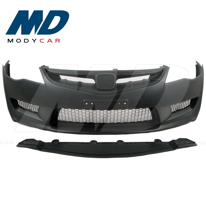 T-r Style Pp Front Bumper For 2006-2010 Hondas Civics Fd2 Jdm