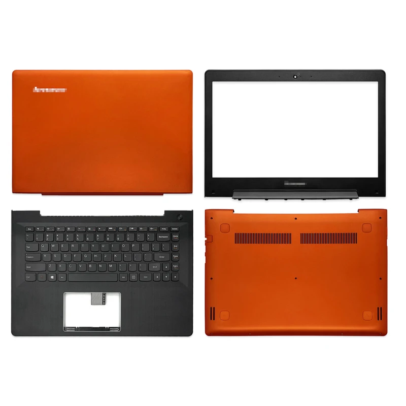 NEW Orange Laptop For Lenovo Ideapad S41-70 S41-75 S41-35  U41-70  LCD BACK Cover/Front Bezel/Palmrest/Bottom Case