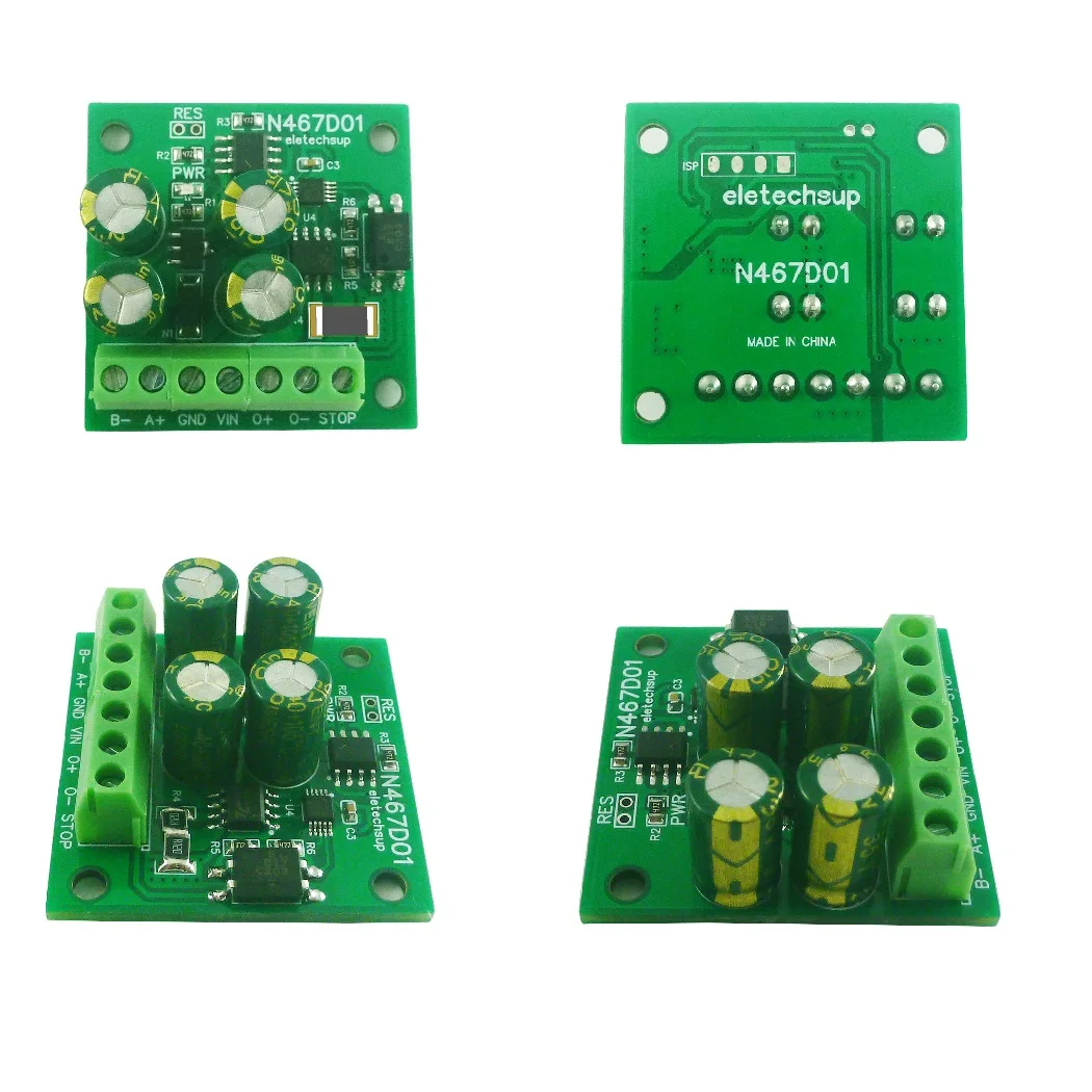 12V 24V 1-2A RS485 MODBUS RTU Small DC Motor Driver Forward Reverse Stop Delay Controller Run Independently After Setting Pro