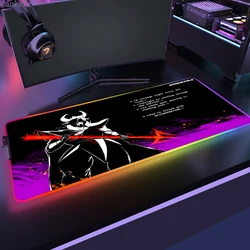 Large RGB Mouse Pad Gaming Undertale Mousepad LED Mause Pad Gamer HD Mouse Carpet Big Mousepads Xxl PC Desk Pad Mat with Backlit