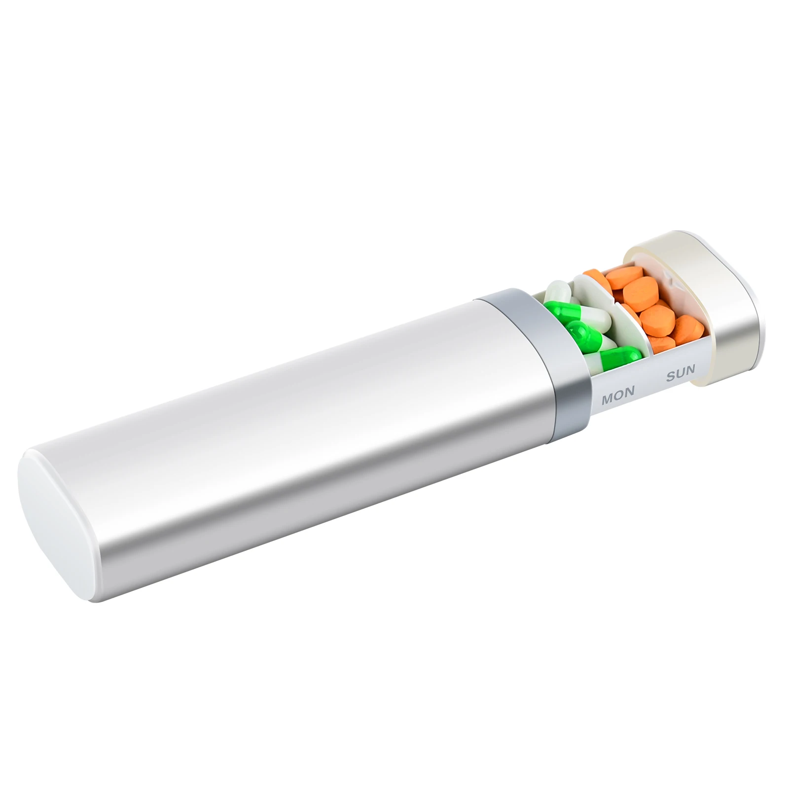 

1PCS Weekly Pill Organizer Once a Day 7 Days Medicine White Pill Case Box Lightweight Travel Pill Case Storage Box Organizer