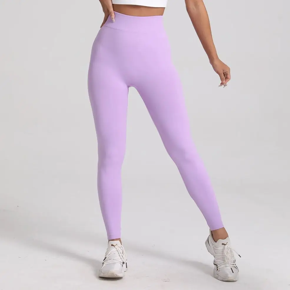 Nowe damskie legginsy sportowe V Back Fitness ćwiczenia joga rajstopy na siłownię trening Scrunch Butt Lifting spodnie treningowe