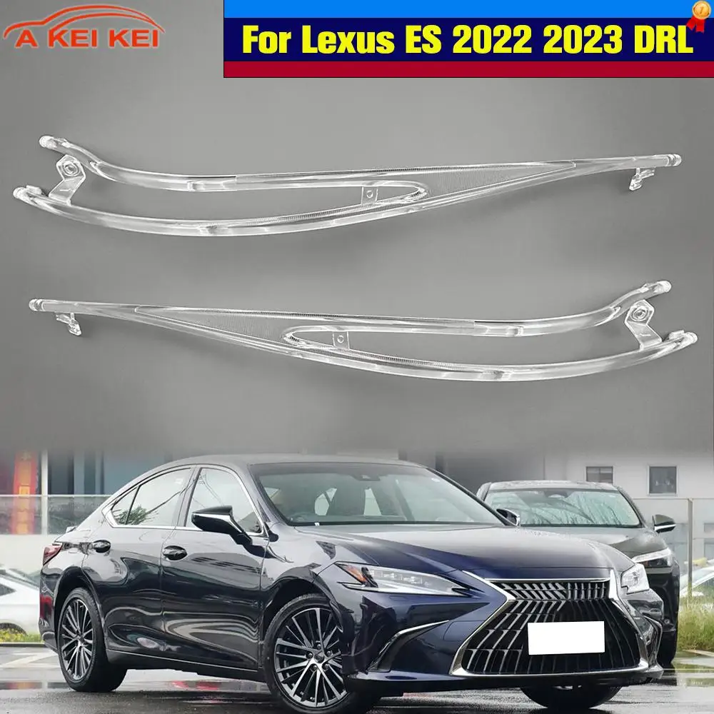 

White light For Lexus ES ES300 ES200 ES260 2022 2023 DRL Light Guide Plate Tube Car Headlight Daytime Running Light Angel Eye