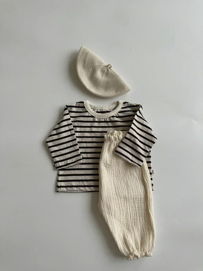 Bio-Baumwoll-Musselin-Hosen für Babys, süße Capri-Hosen mit Muster, weiche, leichte Hosen für Neugeborene und Kleinkinder, für alle Jahreszeiten. – Detail 16