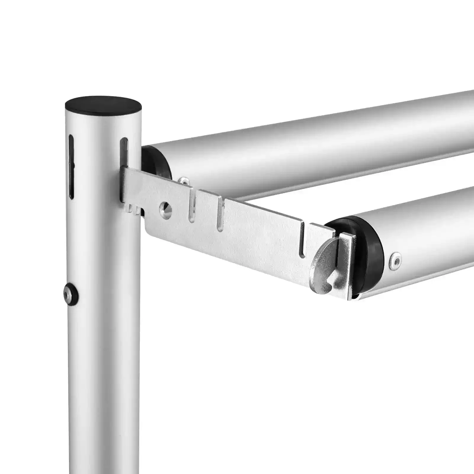 Adjustable Advertising Display Stand 10X 10ft Wedding Square Arch Prop Gauze Background Frame Aluminum Alloy Double Rod Bracket