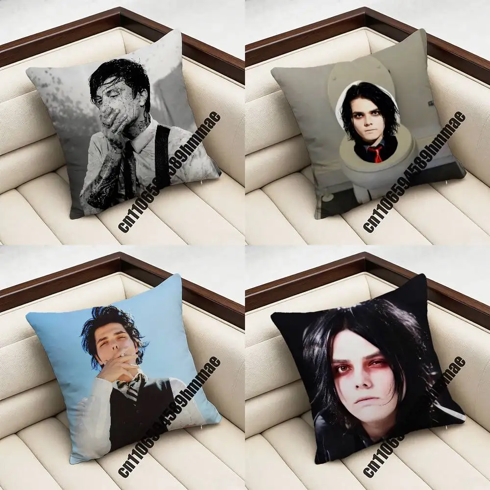 

For G-Gerard W-Way M-MCR Throw Pillow Case Sham 45x45cm 40x40cm Square Car Pillowcase Pad Cushion Cover