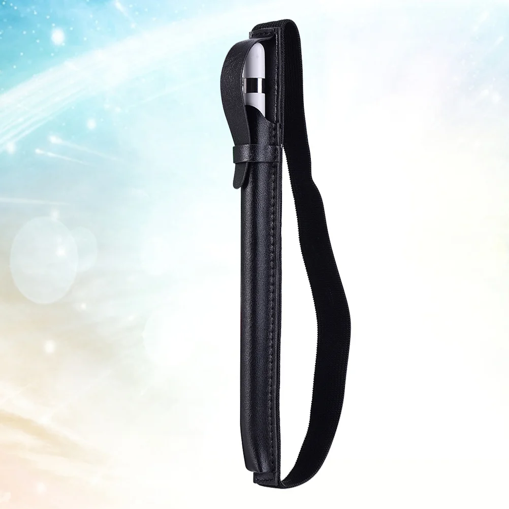 

Capacitive Stylus Pen Cover Pencil Holder Black Elastic Belt Travel Case Scratch Protection for Pencil