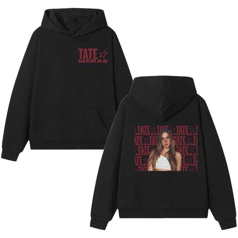 2025 جديد في تيت ماكراي الموسيقى الشعبية المطبوعة هوديي للجنسين موضة Y2k البلوز الخريف الشتاء الرجال النساء الصوف البلوفرات البيضاء