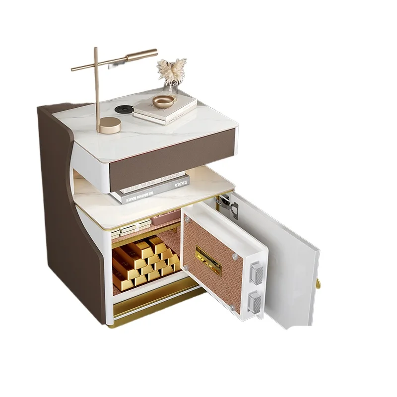 

Household small safe integrated smart bluetooth speaker invisible anti-theft fingerprint password box valuables safe deposit box