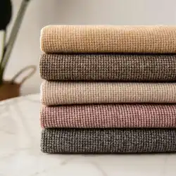 Autumn and Winter Thickened Woolen Plaid Imitation Wool Cashmere Houndstooth Fabric DIY Coat Outerwear Clothing Brushed Fabric