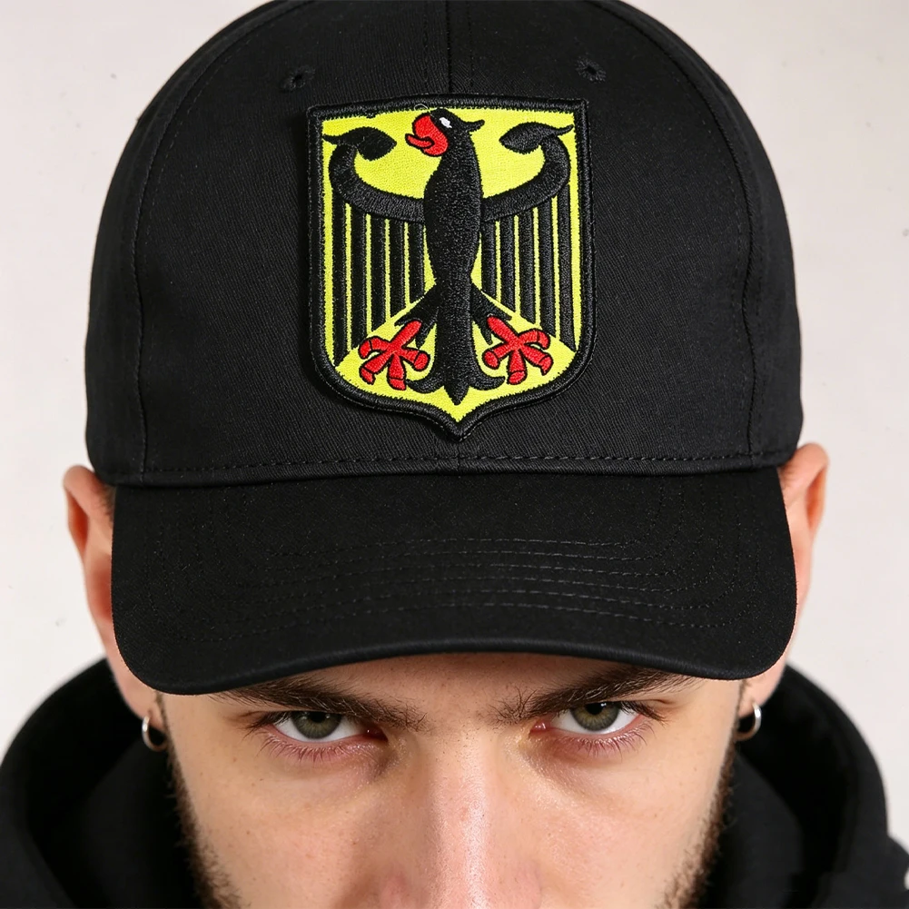 Deutscher Bundesadler, bestickter Schildaufnäher, taktisches Klett-Abzeichen für Fans, Rucksack, Hut, Kleidung, DIY-Dekoration – Detail 5