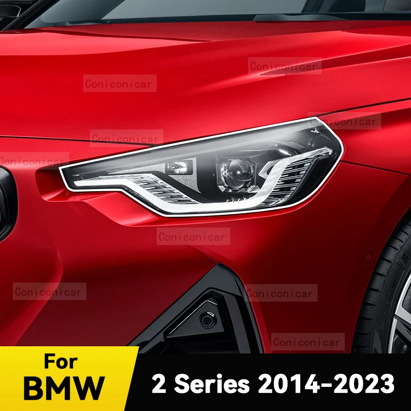 

Для BMW 2 серии F40 2014-2023 автомобильные фары защитная пленка для переднего света прозрачный ТПУ против царапин аксессуары для фар