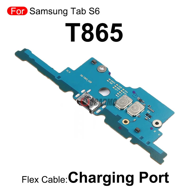 1 قطعة USB شحن حوض شاحن ميناء مجلس فليكس كابل استبدال جزء لسامسونج غالاكسي تبويب S6 SM- T865