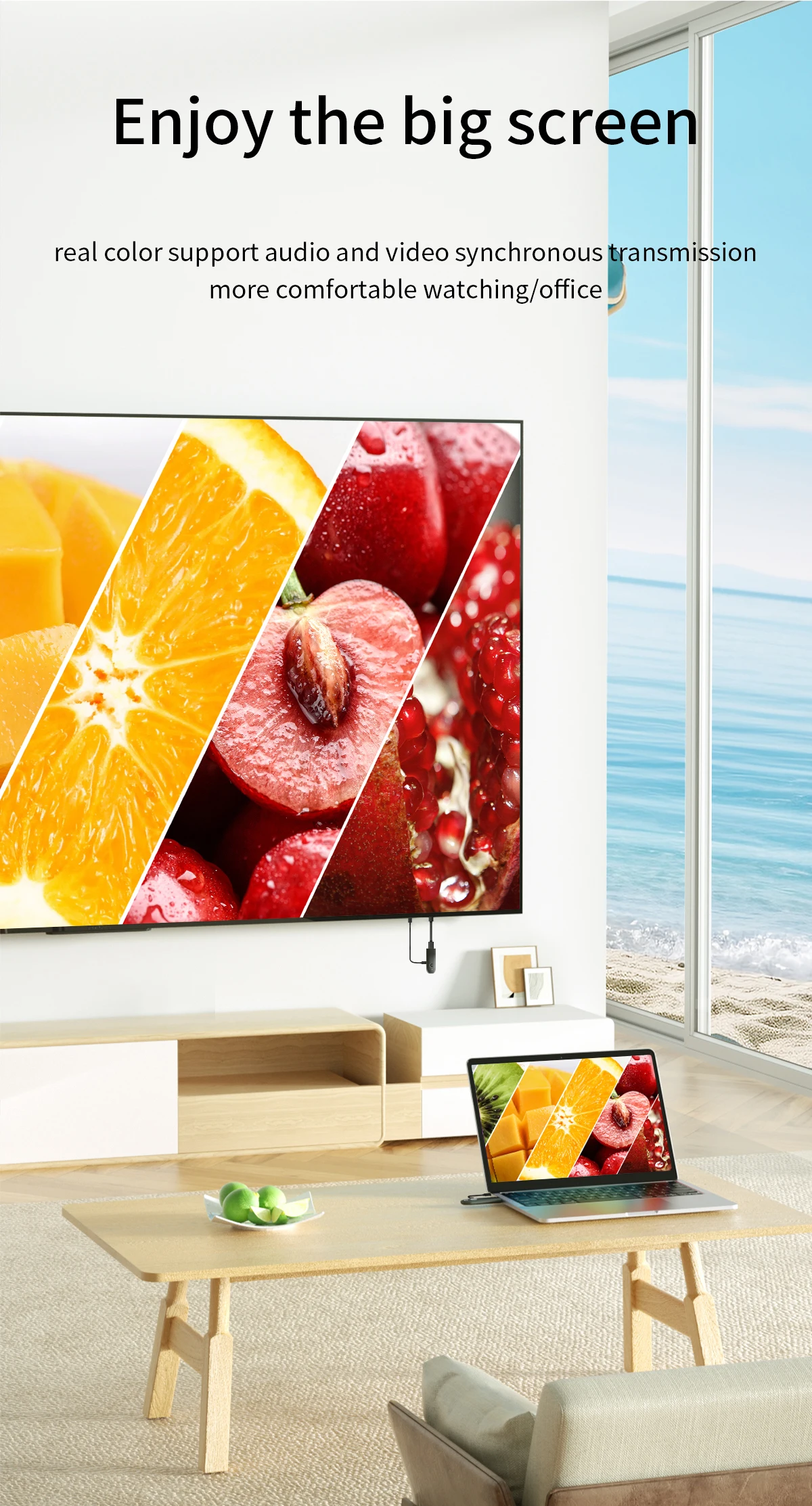 جهاز إرسال واستقبال HDMI لاسلكي، مدخل فك تشفير 4K، مخرج 4K @ 30 هرتز، توصيل وتشغيل الكمون المنخفض للغاية للألعاب، المسرح المنزلي