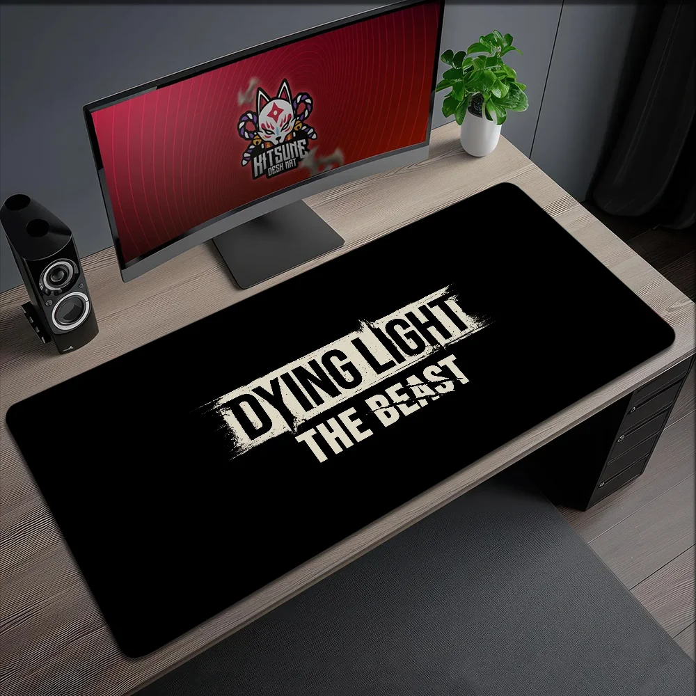 لعبة D-Dying Light The Beast Mouse Pad غير قابلة للانزلاق سميكة كبيرة للكتابة Lockedge مكتب طالب الألعاب وسادة ماوس