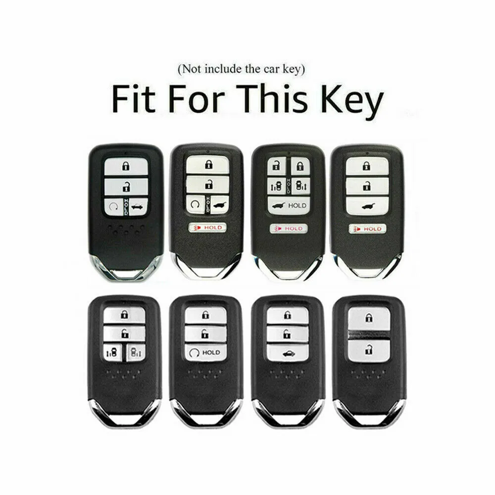 Bling Diamond Zinc Alloy Car Remote Key Cover Case Shell Skin For Honda Accord Civic CRV Ridgeline 4 5 Buttons Fob Accessories