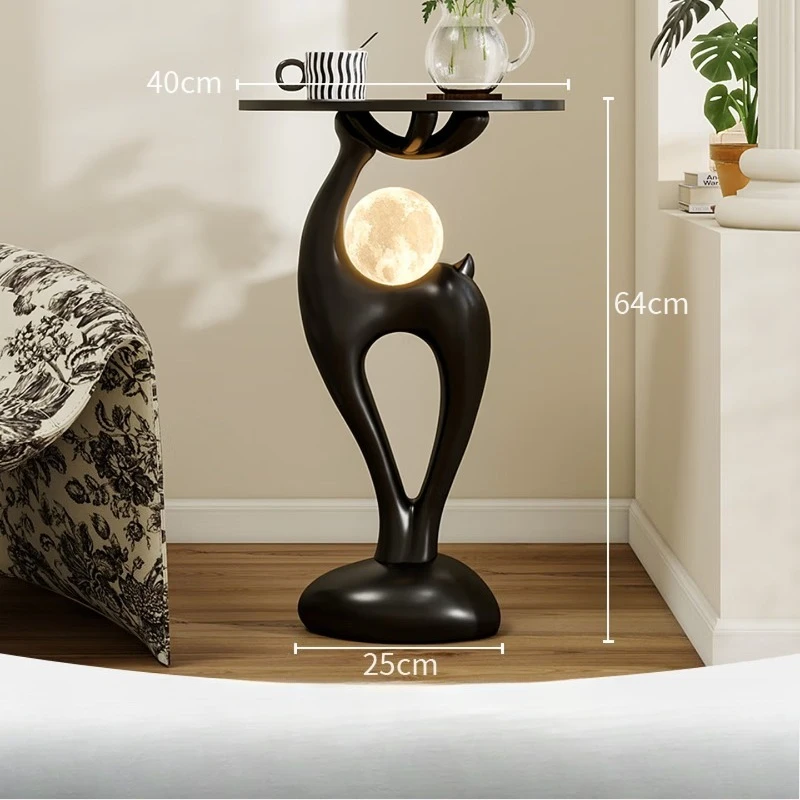 

High-end bedroom substitute medium and ancient style high-end black side cabinet creative and practical bedside storage