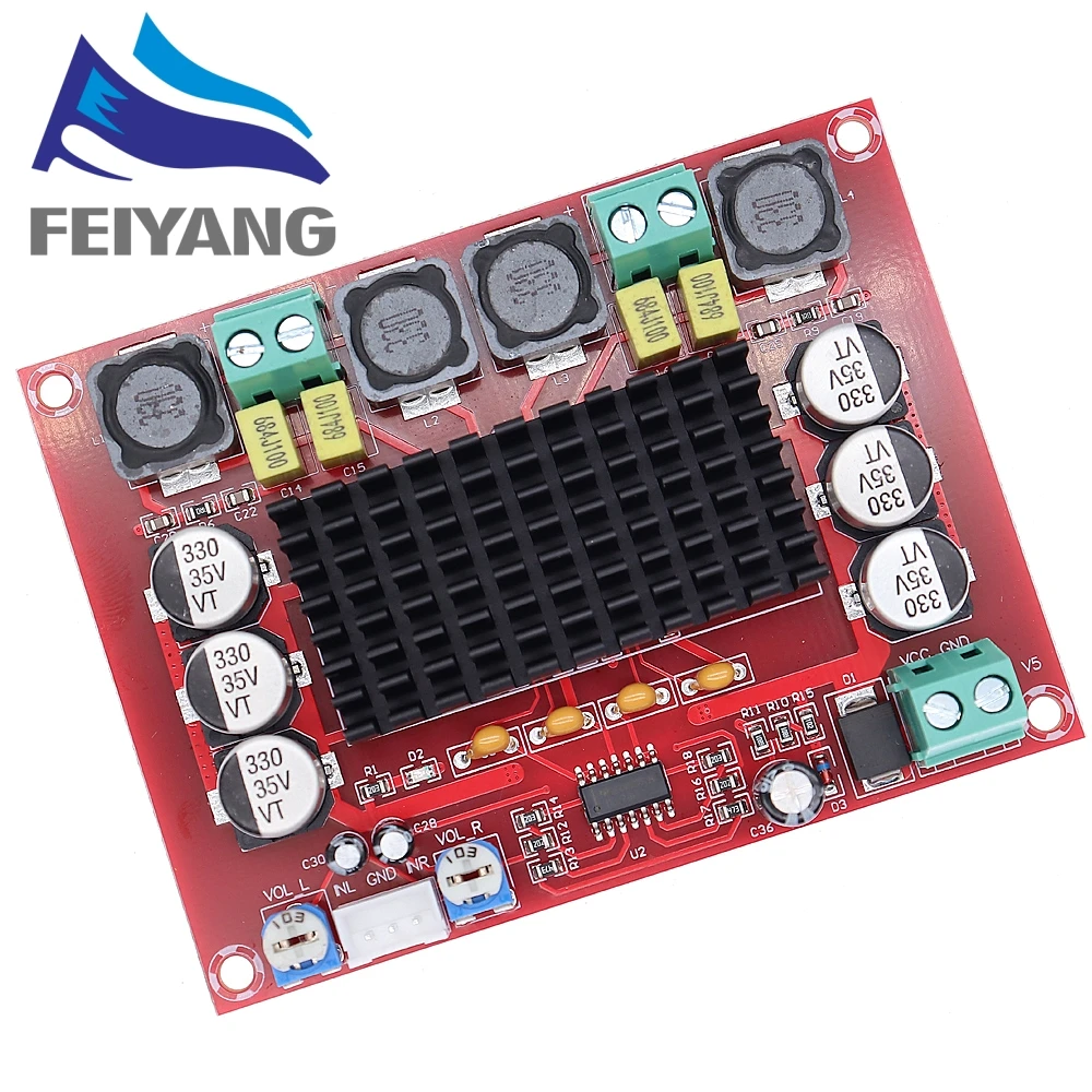 Original Chip TPA3116 D2 XH-M543 12V 24V 120W * 2 Dual Channel Digital Power Audio Amplifier Board 120W x2 TPA3116D2