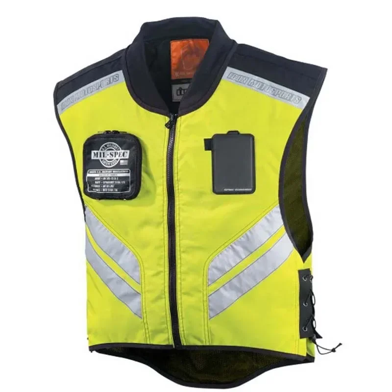 Riding Reflective Vest MOTO Waistcoat Non-sleeve Clothing Motocross Off-Road Racing Vest Motorcycle Touring Night Riding Jackets