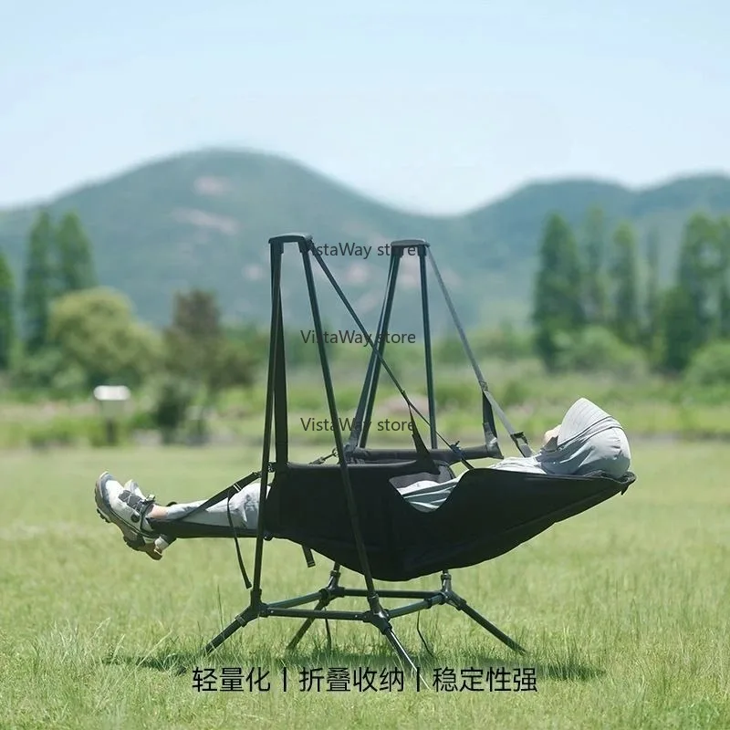 One Stop Purchase Garden Wear Resistant and Slip Resistant Folding Swinging Chairs With Storage Bag Outdoor Swing Chair